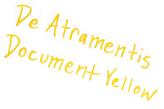 De Atramentis Document Ink Yellow fountain pen ink writing sample
