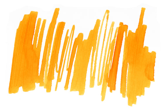 Diamine Sunshine Yellow fountain pen ink writing sample