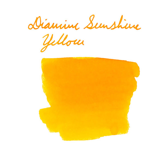 Diamine Sunshine Yellow fountain pen ink