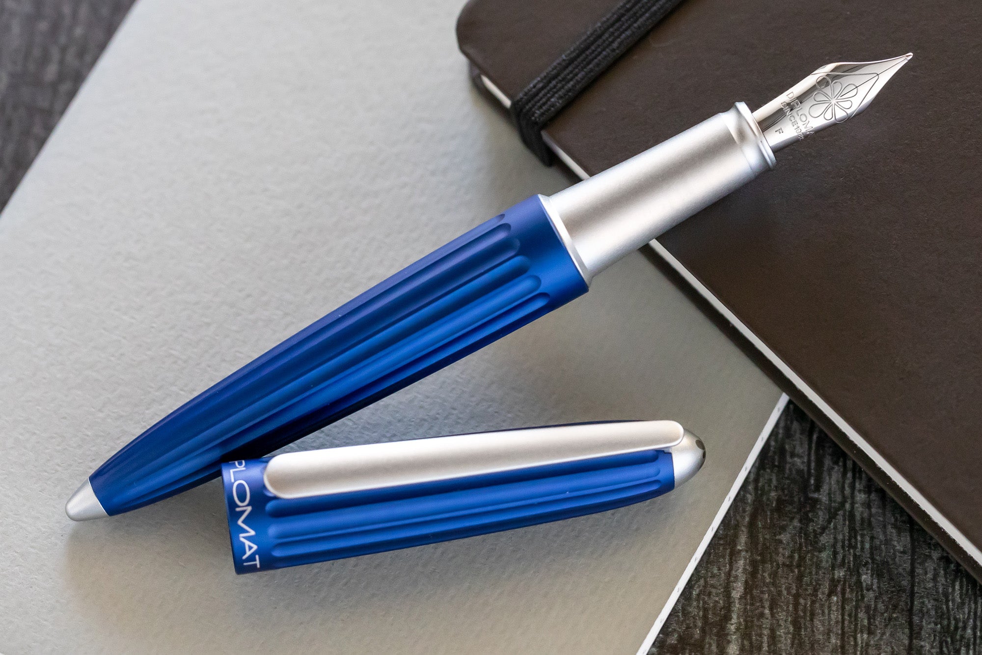 Diplomat Aero Fountain Pen - Blue