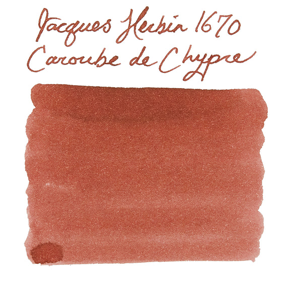 Jacques Herbin 1670 Caroube de Chypre fountain pen ink