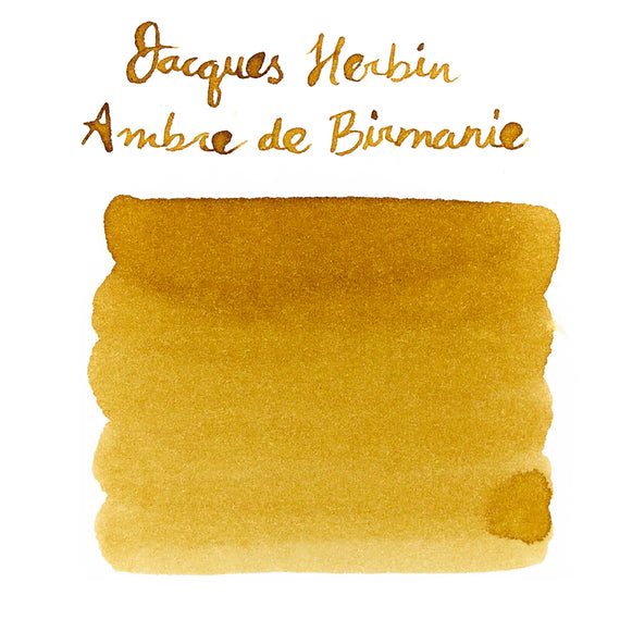 Jacques Herbin Ambre de Birmanie ink swab