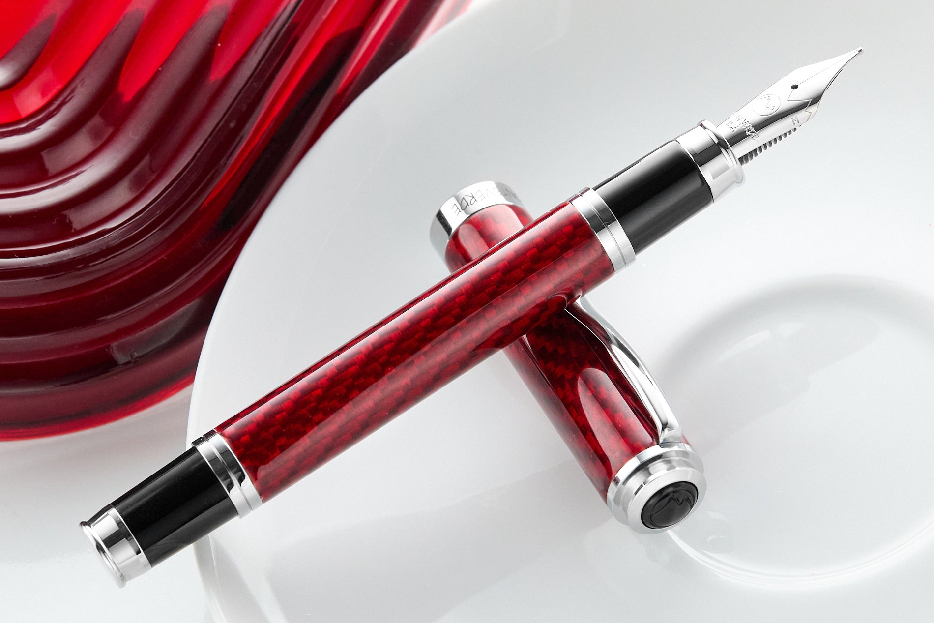 Monteverde Innova Fiberglass Fountain Pen - Ruby (Special Edition)