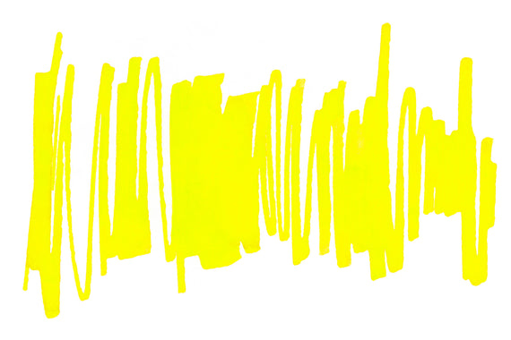 Noodler's Firefly yellow fountain pen ink writing sample