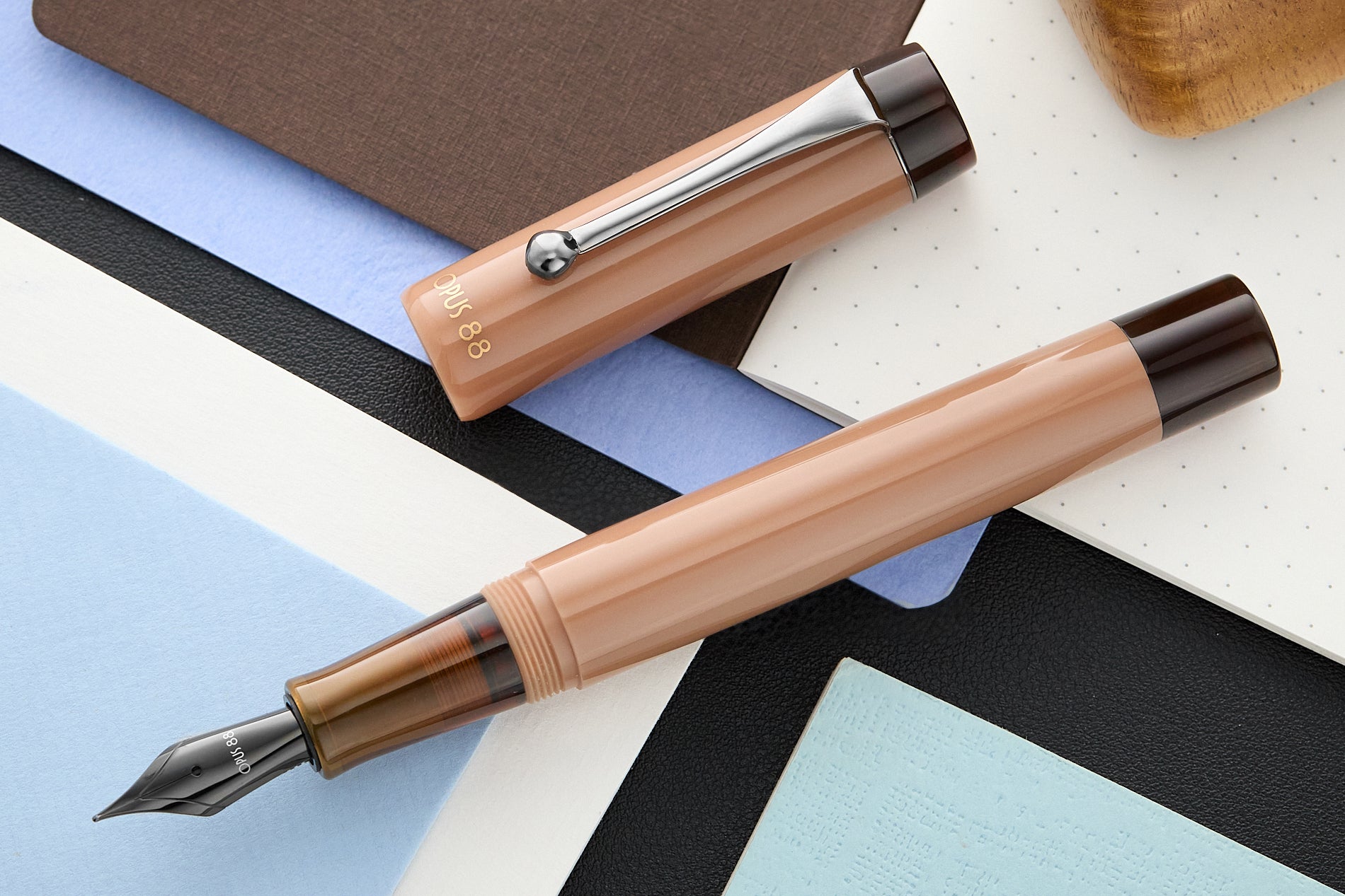 Opus 88 Demonstrator Fountain Pen - Mocha Mousse (Limited Edition)