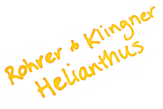 Rohrer & Klingner Helianthus fountain pen ink writing sample